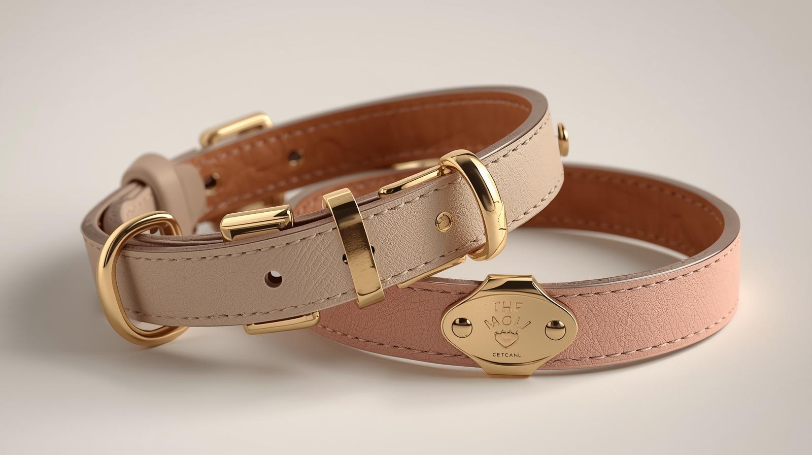 Vegan Leather Collar + Bracelet Set